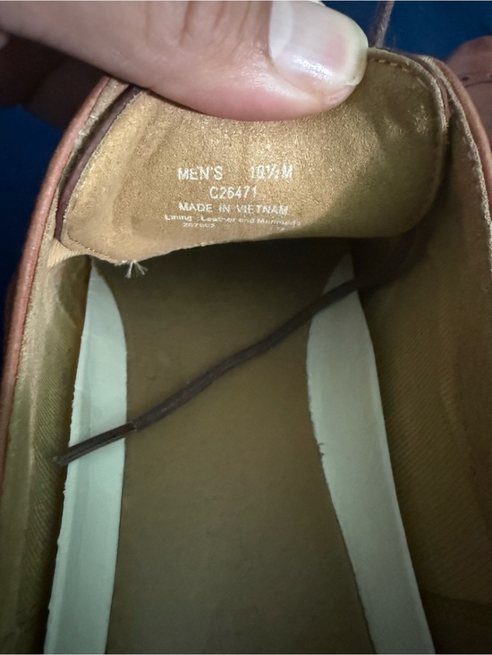 Cole Haan Men’s Leather Wingtip Derbys in Orange Brown main image 4